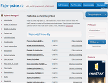 Tablet Screenshot of fajn-prace.cz